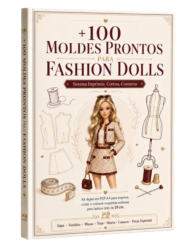 Produto principal Moldes de Fashion Doll para venda do Plano B&aacute;sico